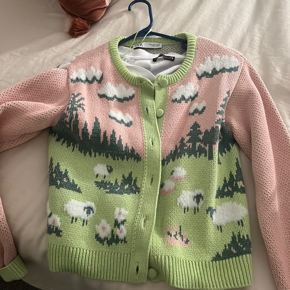 Zara | Sweaters | Zara Jacquard Sheep 